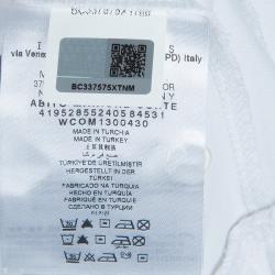 Pre Owned Moncler White Polo Knit Dress 4 Yrs