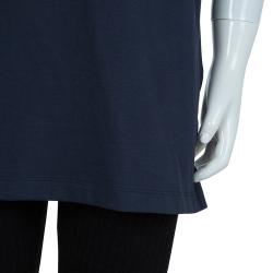 Moncler Navy Blue Sleeveless Polo T-Shirt 14 Yrs