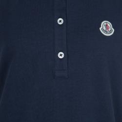 Moncler Navy Blue Sleeveless Polo T-Shirt 14 Yrs