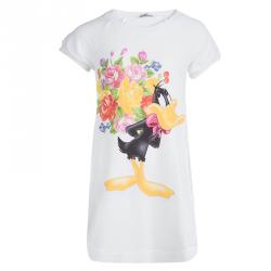 Monnalisa Floral Printed Knit Tunic And Leggings Set 8 Years 