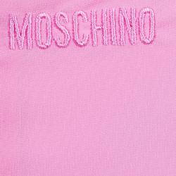 Moschino Kids Pink Necklace Print Short Sleeve Dress 4 Yrs