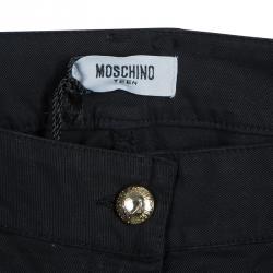 Moschino Teen Black Pintuck Detail Pants 14Yrs