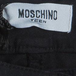 Moschino Teen Black Pintuck Detail Pants 14Yrs