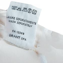 Pre Owned Moschino Bambino White Heart Applique Denim Jeans 6 Yrs