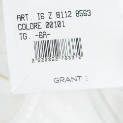 Pre Owned Moschino Bambino White Heart Applique Denim Jeans 6 Yrs