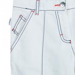 Pre Owned Moschino Junior White Contrast Topstitch Detail Denim Jeans 6/7 Yrs