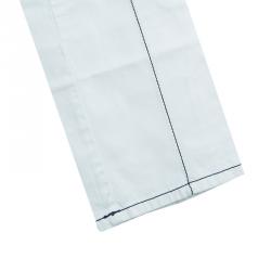 Pre Owned Moschino Junior White Contrast Topstitch Detail Denim Jeans 6/7 Yrs