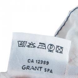 Pre Owned Moschino Junior White Contrast Topstitch Detail Denim Jeans 6/7 Yrs