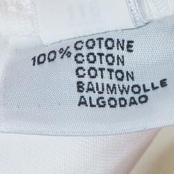 Pre Owned Moschino Junior White Contrast Topstitch Detail Denim Jeans 6/7 Yrs