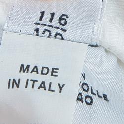 Pre Owned Moschino Junior White Contrast Topstitch Detail Denim Jeans 6/7 Yrs