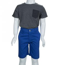 Pre Owned شورت برمودا أوسكار دي لا رينتا أزرق إليكتريك 4 سنوات