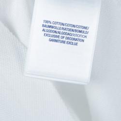 Pre Owned Polo By Ralph Lauren White Long Sleeve Polo T-Shirt 5 Yrs