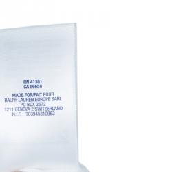 Pre Owned Polo By Ralph Lauren White Long Sleeve Polo T-Shirt 5 Yrs