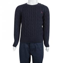 Pre Owned بلوفر بولو باى رالف لوران تريكو أزرق كحلي 5 سنوات 