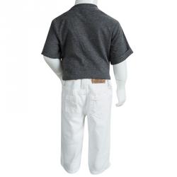 Pre Owned Polo By Ralph Lauren White Denim Hudson Jeans 9 Months