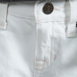 Pre Owned Polo By Ralph Lauren White Denim Hudson Jeans 9 Months