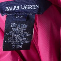 Pre Owned معطف رالف لورين بابل وردي بحزام 2 سنة