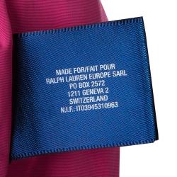 Pre Owned معطف رالف لورين بابل وردي بحزام 2 سنة