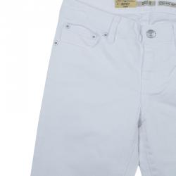 مملوكة مسبقًا بنطلون جينز سكيني رالف لورين باوري أبيض 10 سنوات