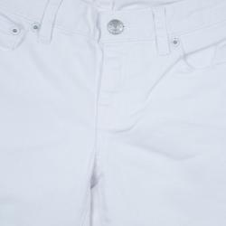 مملوكة مسبقًا بنطلون جينز سكيني رالف لورين باوري أبيض 10 سنوات