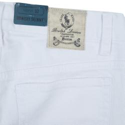 مملوكة مسبقًا بنطلون جينز سكيني رالف لورين باوري أبيض 10 سنوات