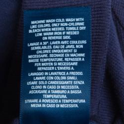 Pre Owned فستان بولو رالف لورين أزرق كحلي بأكمام طويلة وكشكشة بالأسفل 6 سنوات