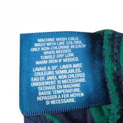 Pre Owned تي شيرت رالف لورين بولو أزرق وأخضر مخطط 6 سنوات