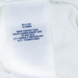 Pre Owned Polo By Ralph Lauren White Cotton Trousers 12 Yrs