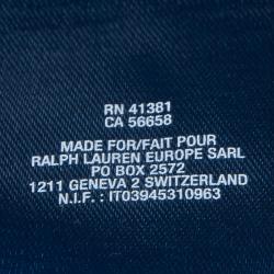 Pre Owned Ralph Lauren Khaki Belted Cotton Trousers 10 Yrs