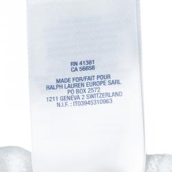 مملوكة مسبقًا كارديغان قصير رالف لورين أبيض بحواف مكشكشة 6 سنوات