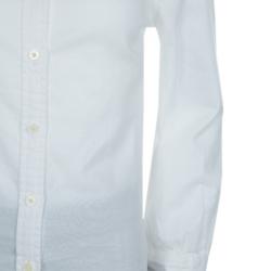 Pre Owned Ralph Lauren White Peter Pan Collar Long Sleeve Buttondown Cotton Shirt 6 Yrs