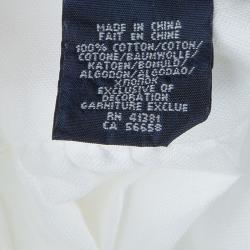 Pre Owned Ralph Lauren White Peter Pan Collar Long Sleeve Buttondown Cotton Shirt 6 Yrs