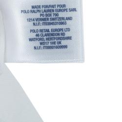 Pre Owned Ralph Lauren White Peter Pan Collar Long Sleeve Buttondown Cotton Shirt 6 Yrs