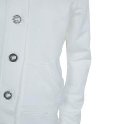 مملوكة مسبقًا Ralph Lauren White Kangaroo Pocket Buttondown Hoodie 8/10 Yrs