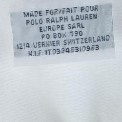 مملوكة مسبقًا Ralph Lauren White Kangaroo Pocket Buttondown Hoodie 8/10 Yrs