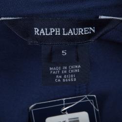 Ralph Lauren Diagonal Colorblock Jersey Ruffle Bottom Skirt 5 Yrs