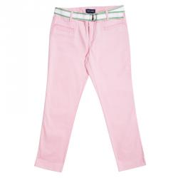 Pre Owned Ralph Lauren Fresh Pink Belted Slim Fit Pants 10 Yrs