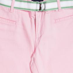Pre Owned Ralph Lauren Fresh Pink Belted Slim Fit Pants 10 Yrs