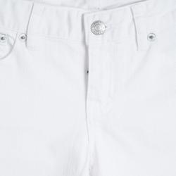 Pre Owned Ralph Lauren Off White Denim Bowery Skinny Jeans 10 Yrs