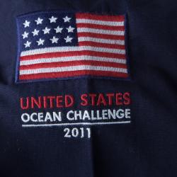 Pre Owned Polo Ralph Lauren Navy Blue Logo Embroidered Hooded Jacket 8 Yrs