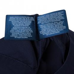 Pre Owned Polo Ralph Lauren Navy Blue Logo Embroidered Hooded Jacket 8 Yrs