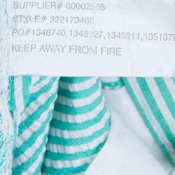 Pre Owned Polo By Ralph Lauren Green Seersucker Striped Bermuda Shorts 5 Yrs