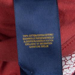 Pre Owned Polo By Ralph Lauren Red Printed Crew Neck T-Shirt 8 Yrs