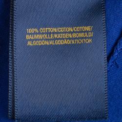 Pre Owned تي شيرت بولو باي رالف لورين رقبة مستديرة مطبوع أزرق 8 سنوات