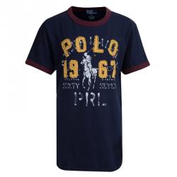 Polo By Ralph Lauren Navy Blue Crew Neck T-Shirt 8 Yrs