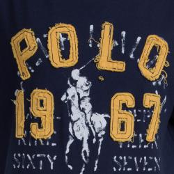 Polo By Ralph Lauren Navy Blue Crew Neck T-Shirt 8 Yrs
