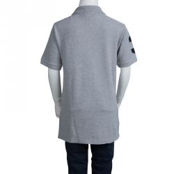 Pre Owned تي شيرت بولو بولو باي رالف لورين رصاصي 8 سنوات