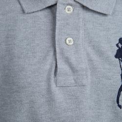 Pre Owned تي شيرت بولو بولو باي رالف لورين رصاصي 8 سنوات