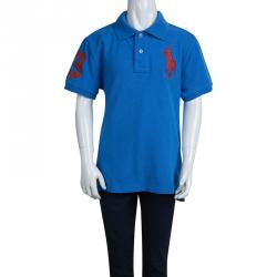 Pre Owned تي شيرت بولو باي رالف لورين أزرق 10 - 12 سنوات