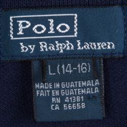 Pre Owned Polo by Ralph Lauren Colorblock Striped Polo T-Shirt 14-16 Yrs